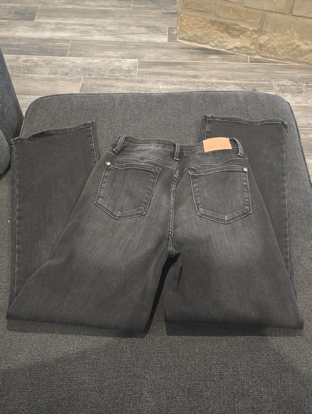 Judy Blue  Washed Black Straight Jeans